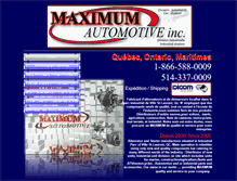 Tablet Screenshot of maximumautomotive.ca